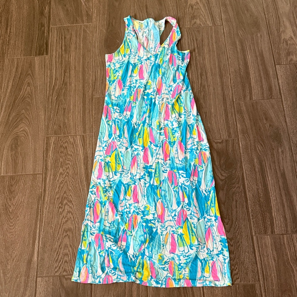 Colorful Sleeveless Maxi Dress